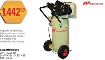 NAPA Auto Parts Air compressor offer