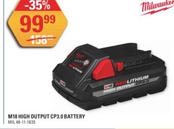 NAPA Auto Parts M18 high output cp3.0 battery offer