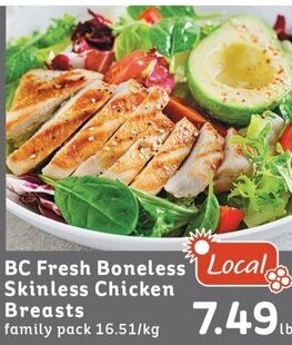IGA BC Fresh Boneless Skinless Chicken Breasts offer