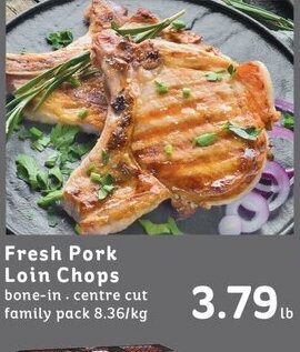 IGA Fresh Pork Loin Chops offer