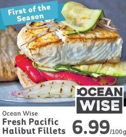 IGA Ocean Wise Fresh Pacific Halibut Fillets offer