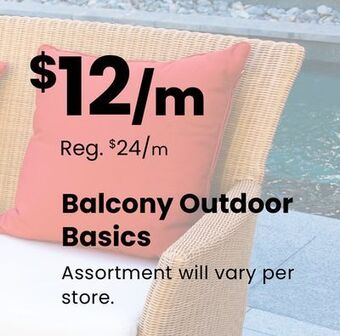Fabricland Balcony outdoor basics offer