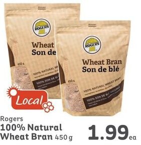 IGA Rogers 100% Natural Wheat Bran 450 g offer