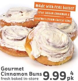 IGA Gourmet Cinnamon Buns offer