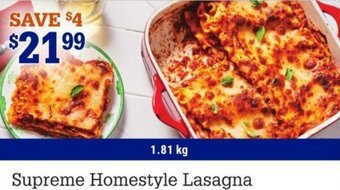 M&M Meat Shops Supreme Homestyle Lasagna offer
