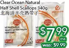 Ample Food Market Clear ocean natural half shell scallops offer