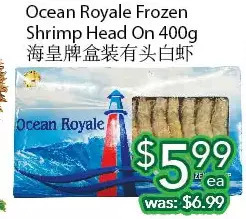 Ample Food Market Ocean royale frozen shrimp head on offer