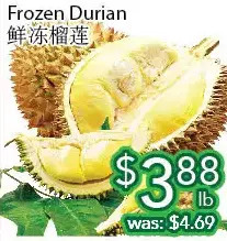 Ample Food Market Frozen durian offer