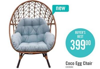 The Brick Coco egg patio chair offer