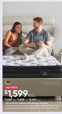 Sleep Country Serta perfect sleeper elite wynter mattress offer