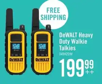 The Brick Dewalt heavy duty walkie talkies offer