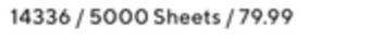 Staples Staples copy paper 5000 sheet offer