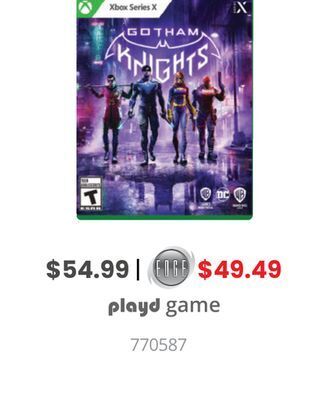 GameStop Gotham knights by warner bros games xbox series x offer