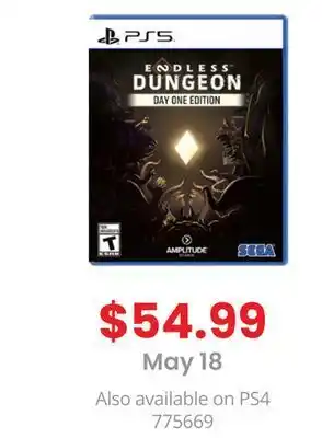 GameStop Ps5 the endless dungeon offer