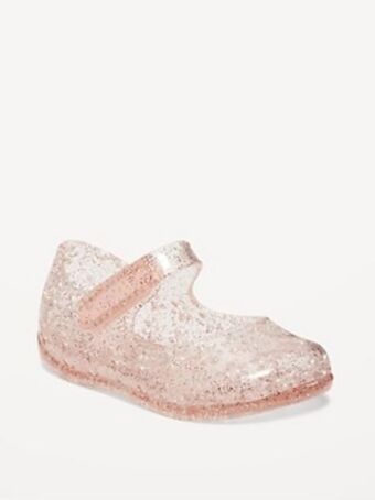 Old Navy Glitter-jelly mary-jane flats for baby offer
