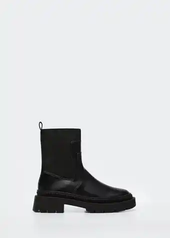 Mango Track sole contrast ankle boots offer