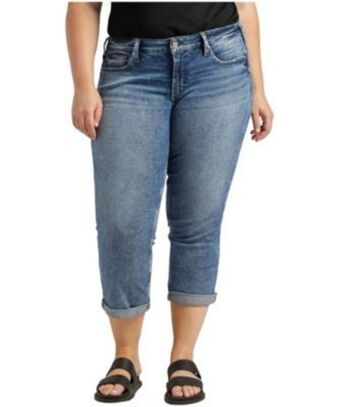 Women's britt curvy fit low rise capri jeans - plus size