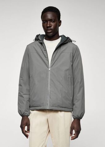 Mango Raincoat hooded jacket offer