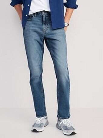 Old Navy Straight built-in flex jeans for men offer