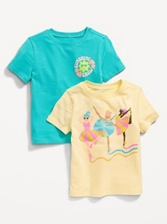 Old Navy Unisex graphic t-shirt 2-pack for toddler offer