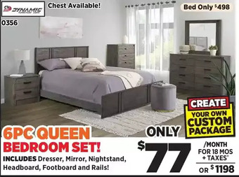 Surplus Furniture Alabaster oak 6-piece bedroom set offer