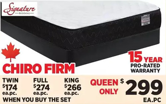 Surplus Furniture Chiro firm queen set offer