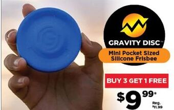 Showcase Mini pocket sized silicone frisbee offer