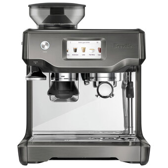 Best Buy Breville barista touch automatic espresso machine with frother & coffee grinder -black stainless steel offer
