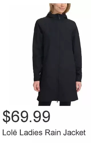 Costco Lolë ladies rain jacket offer