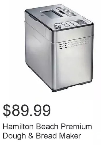 Costco Hamilton beach premium dough & bread maker offer