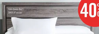 The Brick Kate queen bed - grey offer
