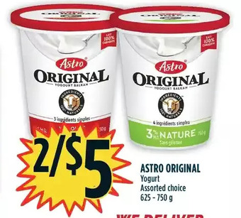 Marché Adonis Astro original yogurt offer