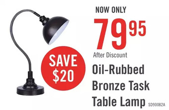The Brick Oil-rubbed bronze desk/task lamp offer