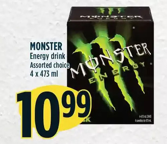 Marché Adonis Monster energy drink offer
