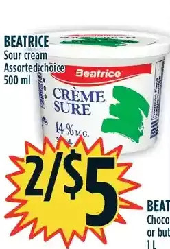 Marché Adonis Beatrice sour cream offer