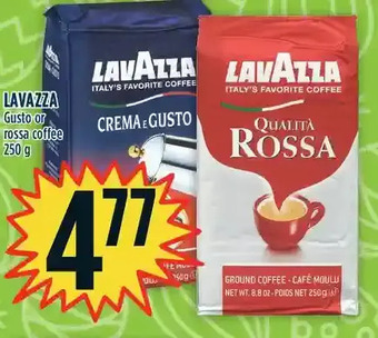 Marché Adonis Lavazza gusto or rossa coffee offer