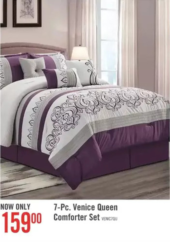 The Brick Venice 7-piece queen comforter set offer
