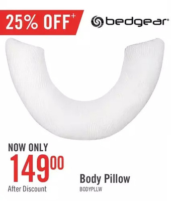 The Brick Bedgear body pillow offer