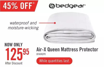 The Brick Bedgear air-x queen mattress protector offer