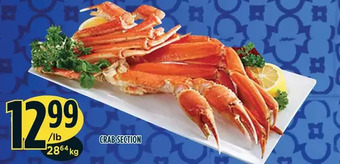 Marché Adonis Crab section offer