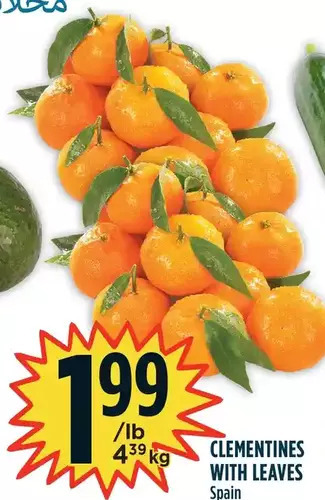 Marché Adonis Clementines with leaves offer