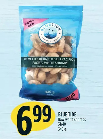 Marché Adonis Blue tide raw white shrimps offer