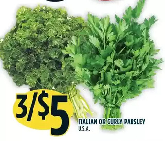 Marché Adonis Italian or curly parsley offer