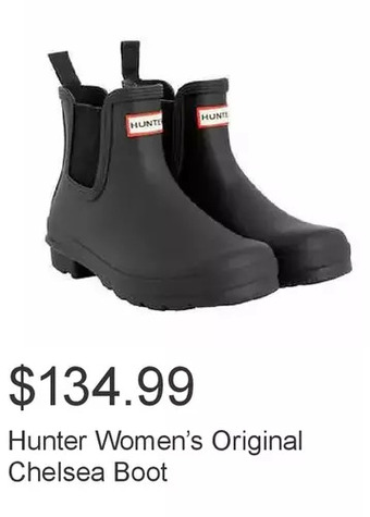 Costco Hunter women’s original chelsea boot offer