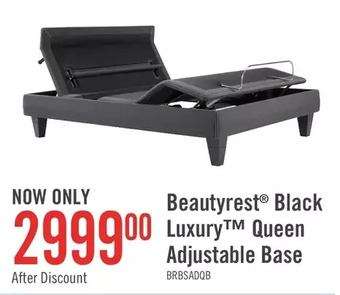 The Brick Beautyrest® black luxury™ queen adjustable base offer