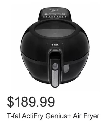 Costco T-fal actifry genius+ air fryer offer