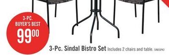The Brick Sindal 3-piece outdoor bistro set offer