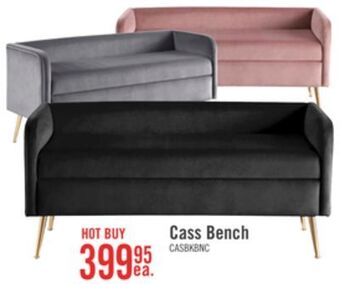 The Brick Cass bench - black offer