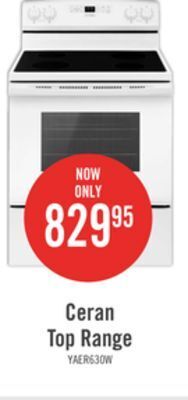 The Brick Amana 4.8 cu. ft. freestanding electric range yaer6303mfw offer