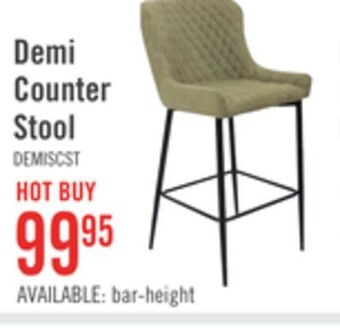 The Brick Demi counter-height stool - green offer